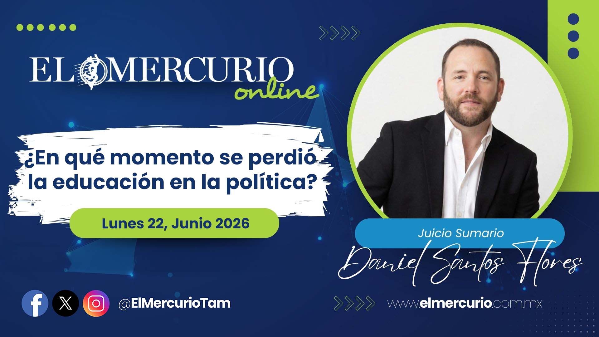 Qué momento se perdió la educación en la política?