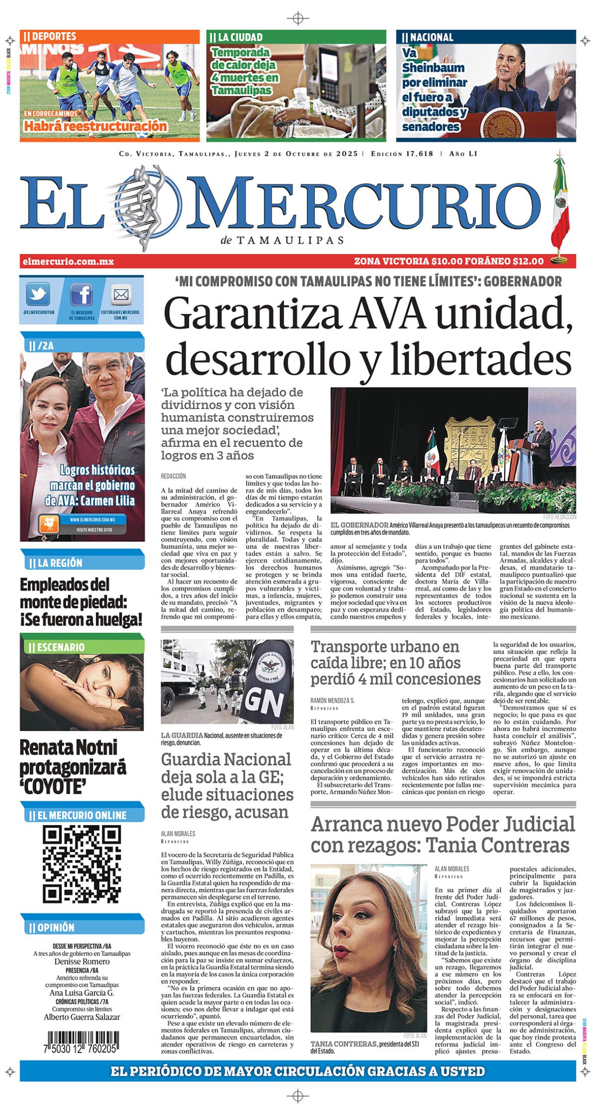 Garantiza AVA unidad, desarrollo y libertades