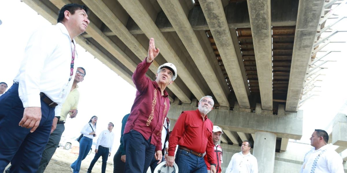 Supervisa Américo avances del Puente de la Esperanza y del nuevo hospital del ISSSTE
