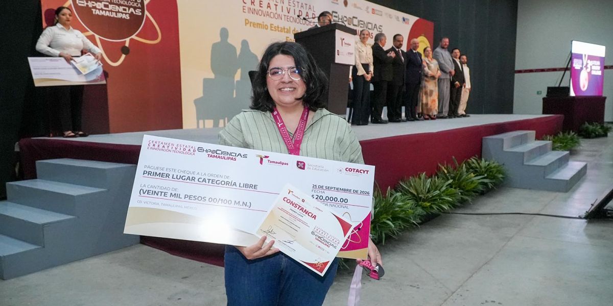 Egresada de la UAT diseña material biodegradable para purificar agua a bajo costo