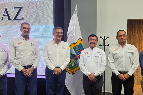 Rector de la UAT presenta avances del Atlas de Riesgos ante el gobernador en la Mesa de Paz