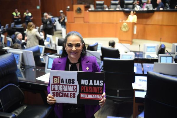 Senadores de Morena respaldamos la reforma de la presidenta Claudia Sheinbaum para terminar con pensiones doradas: Olga Sosa