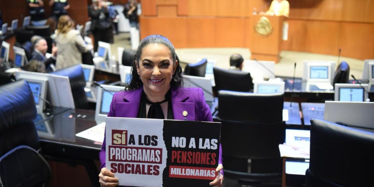 Senadores de Morena respaldamos la reforma de la presidenta Claudia Sheinbaum para terminar con pensiones doradas: Olga Sosa