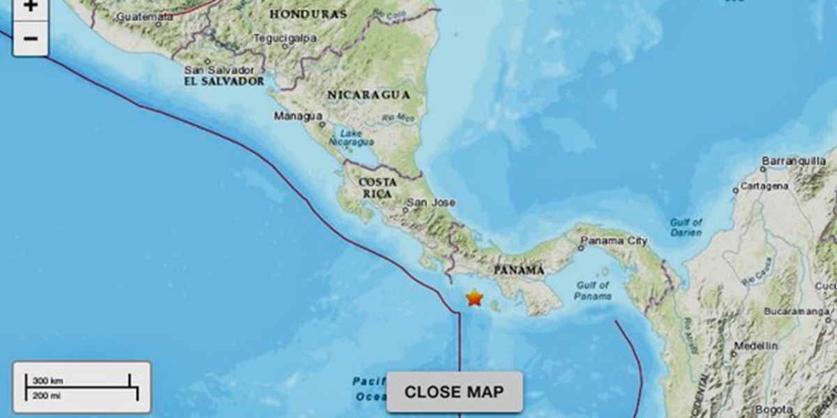 Sismo hoy Panamá: reportan temblor de magnitud 6.8