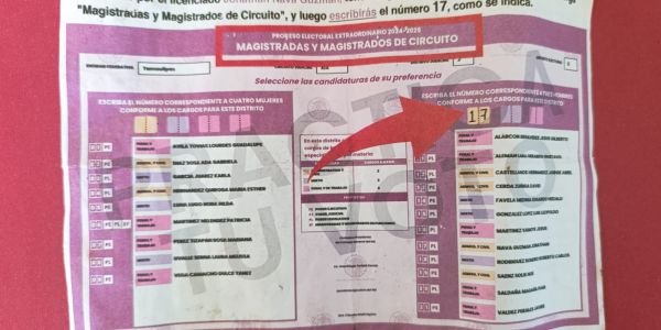 Uso de “acordeones” divide opiniones en vísperas de elección judicial
