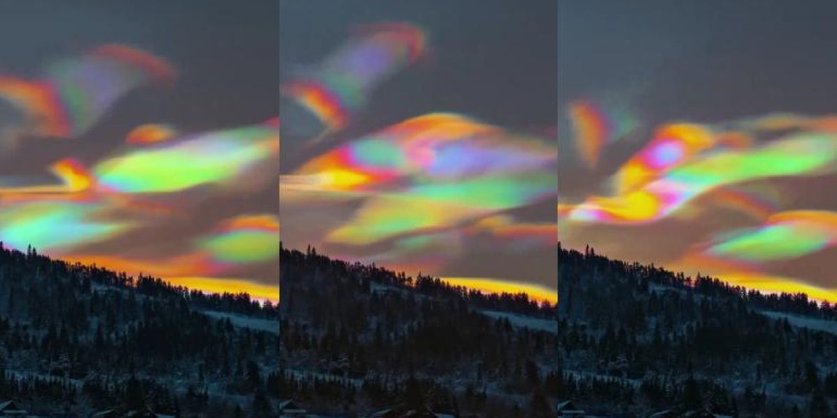 Captaron hermosas “nubes polares” en Noruega