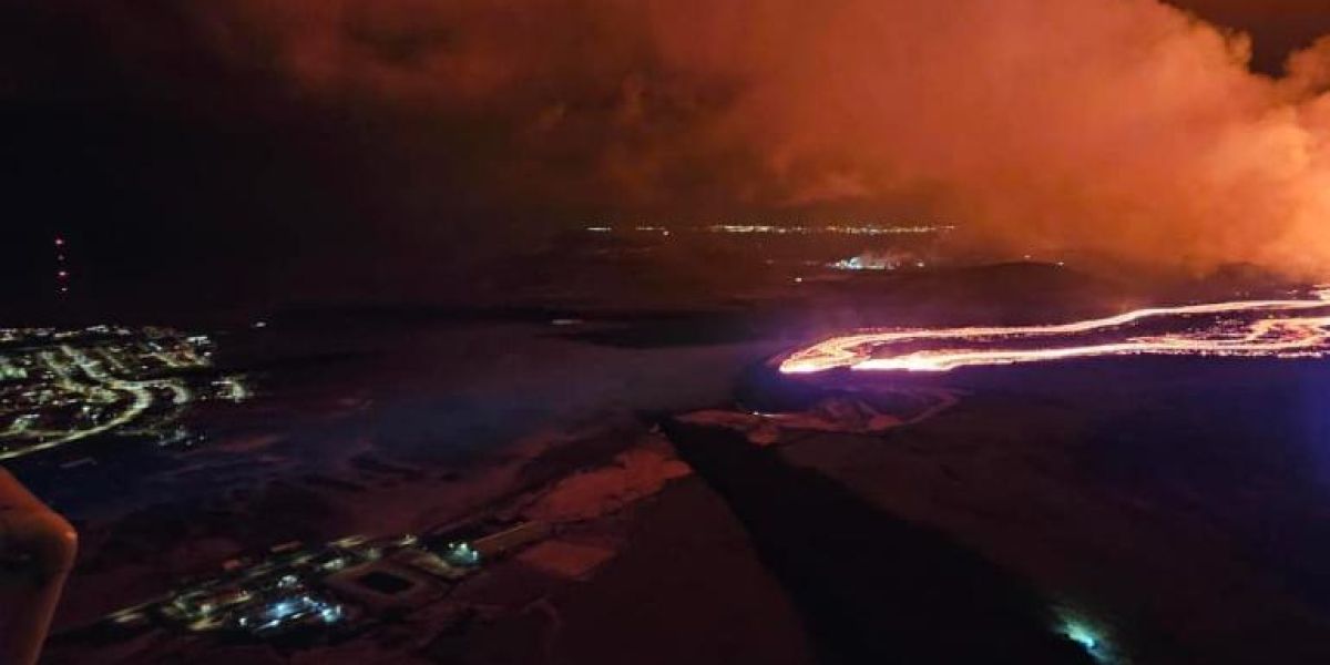 Evacuaron la Laguna Azul de Islandia ante erupción de volcán