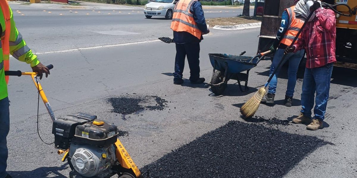 Intensifican acciones de rehabilitación de vialidades en la Capital