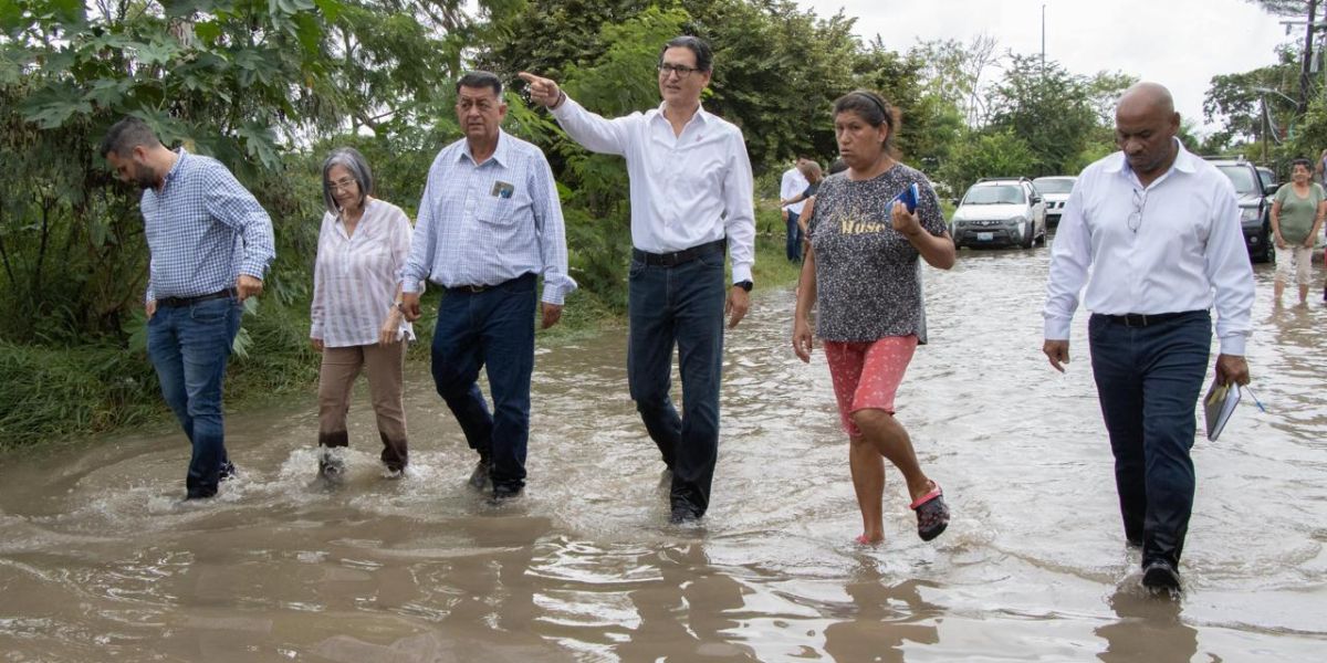 Erasmo González ordena liberar desfogue de aguas en drenes pluviales