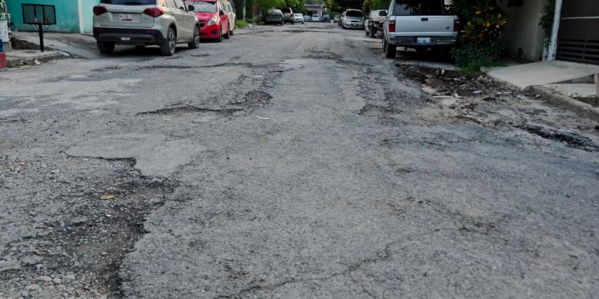 Vecinos de Mezquites y Naciones Unidas piden bacheo en su sector
