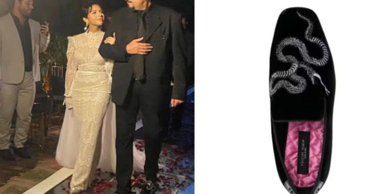 Esto cuestan los zapatos que usó Pepe Aguilar en boda de su hija