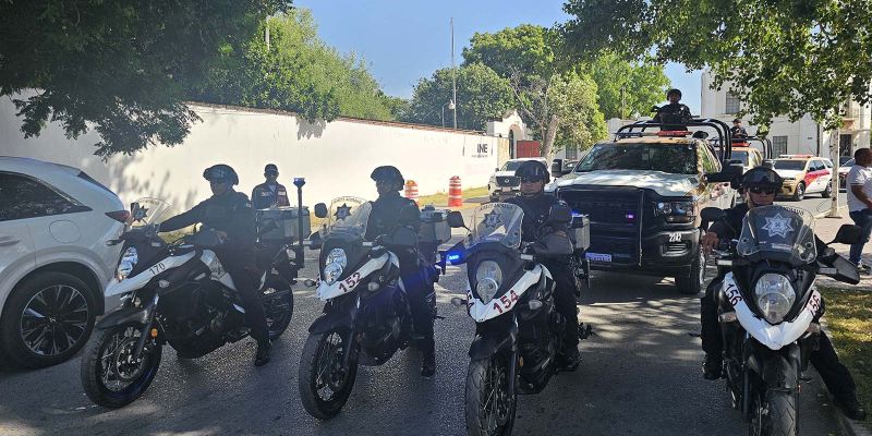 Refuerzan seguridad en Victoria con 350 elementos por vacaciones de verano