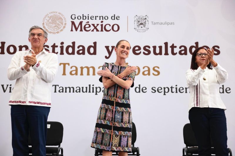 Presidenta destaca obras y Programas para el Bienestar que en Tamaulipas benefician a 1.1 millones de personas