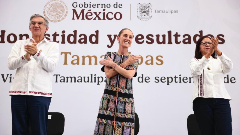 Presidenta destaca obras y Programas para el Bienestar que en Tamaulipas benefician a 1.1 millones de personas