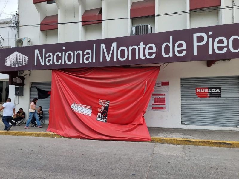 Monte de Piedad continúa en huelga; cumple seis meses sin acuerdo