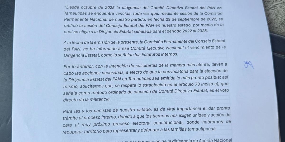 Presión interna fractura al PAN