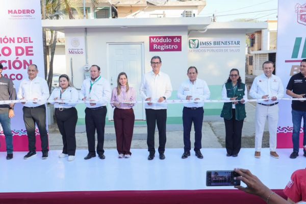 Inaugura gobierno de Ciudad Madero módulo de afiliación al IMSS-bienestar en la colonia Tinaco