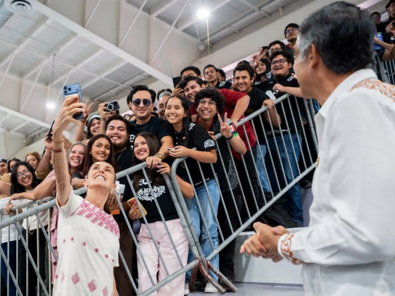 Se reúne Claudia Sheinbaum con jóvenes tamaulipecos: son el eje central del presente