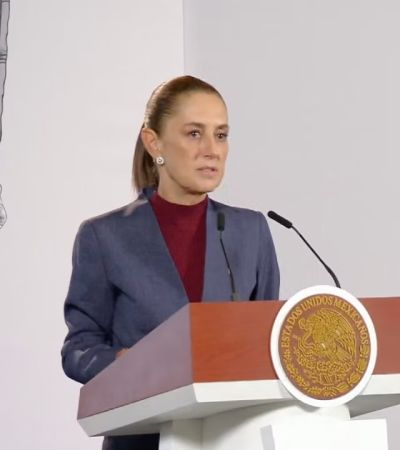 Sheinbaum afirma que alista un sitio web para publicar los contratos del gobierno, incluidos los del INE