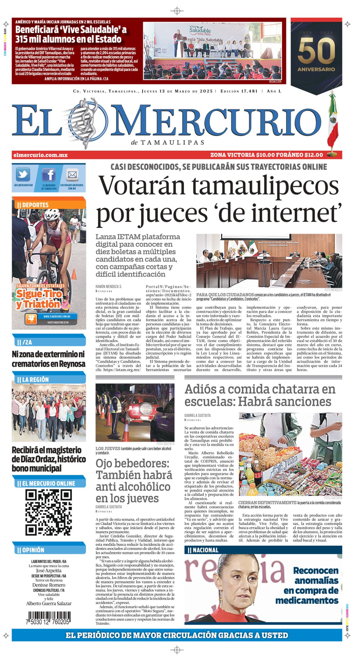 Votarán tamaulipecos por jueces ‘de internet’