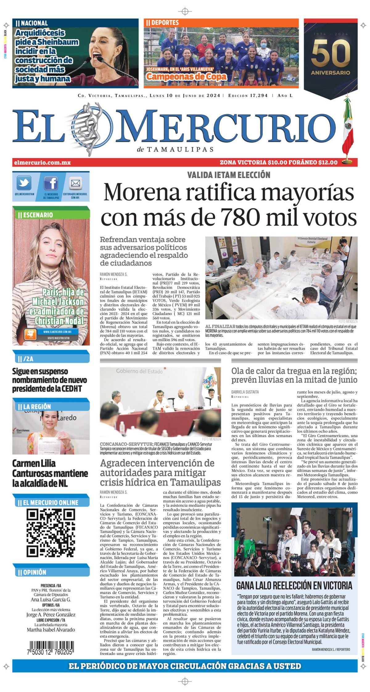 Morena ratifica mayorías con más de 780 mil votos 