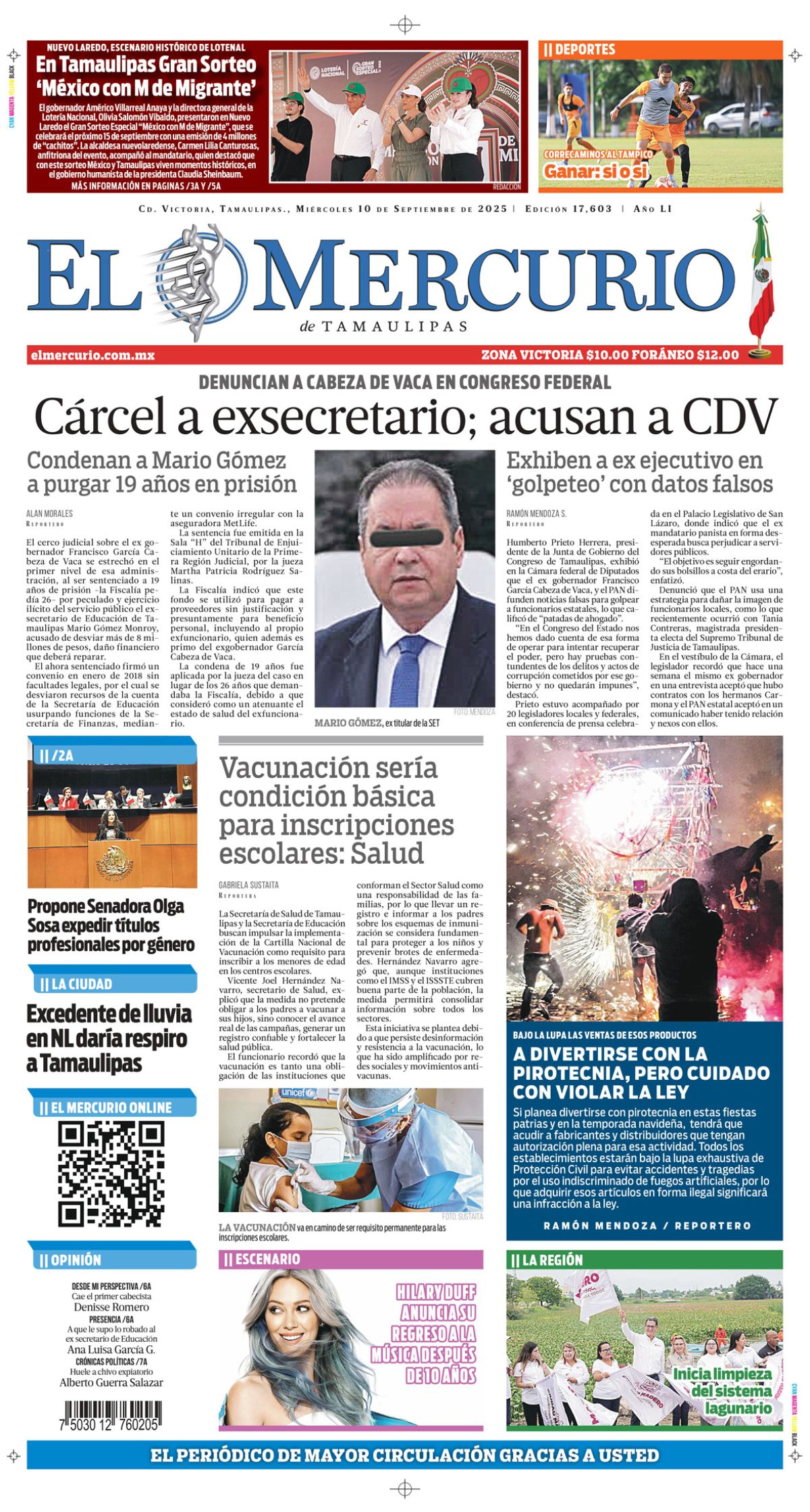 Cárcel a exsecretario; acusan a CDV
