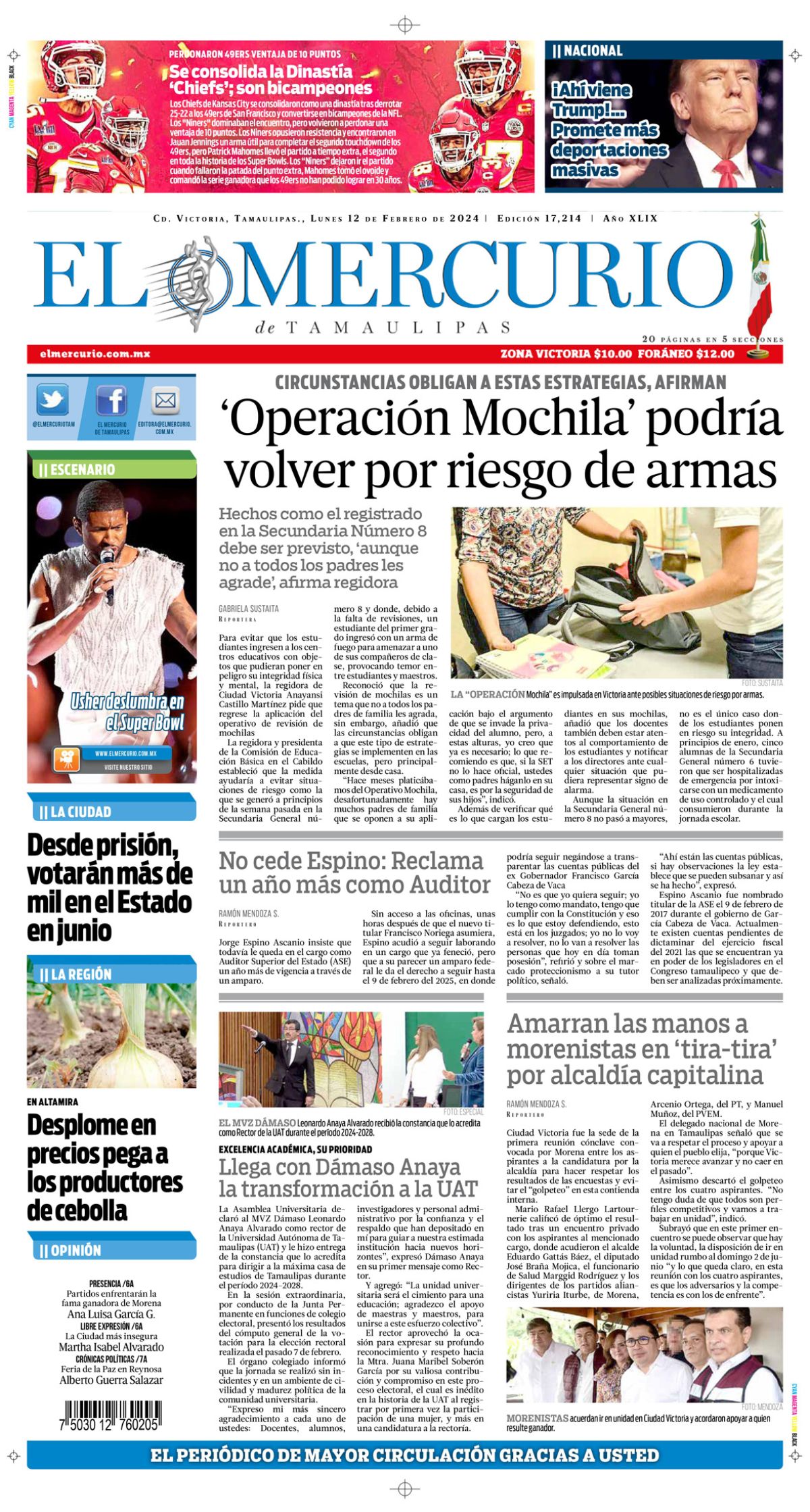 ‘Operación Mochila’ podría  volver por riesgo de armas