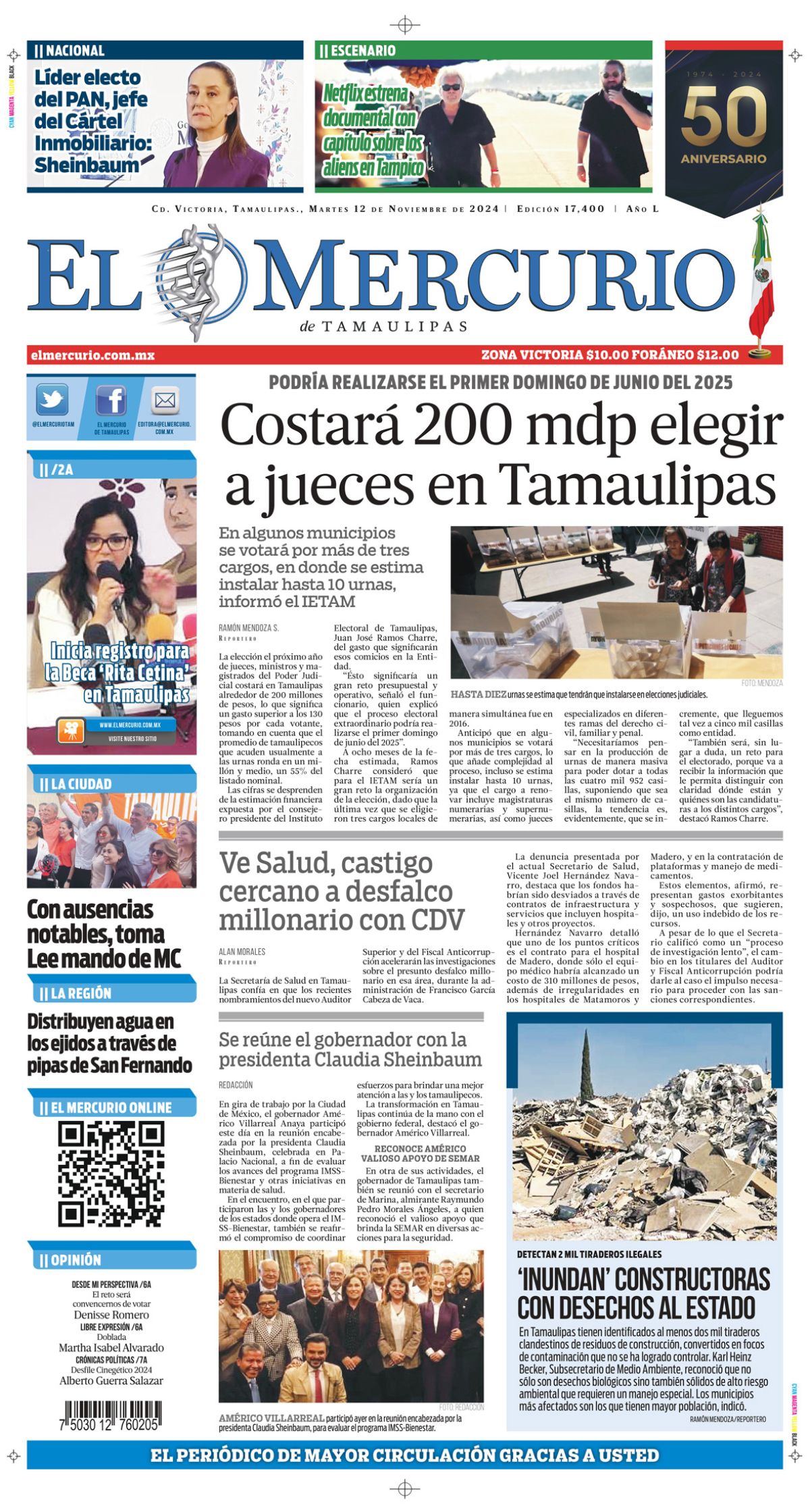 Costará 200 mdp elegir a jueces en Tamaulipas