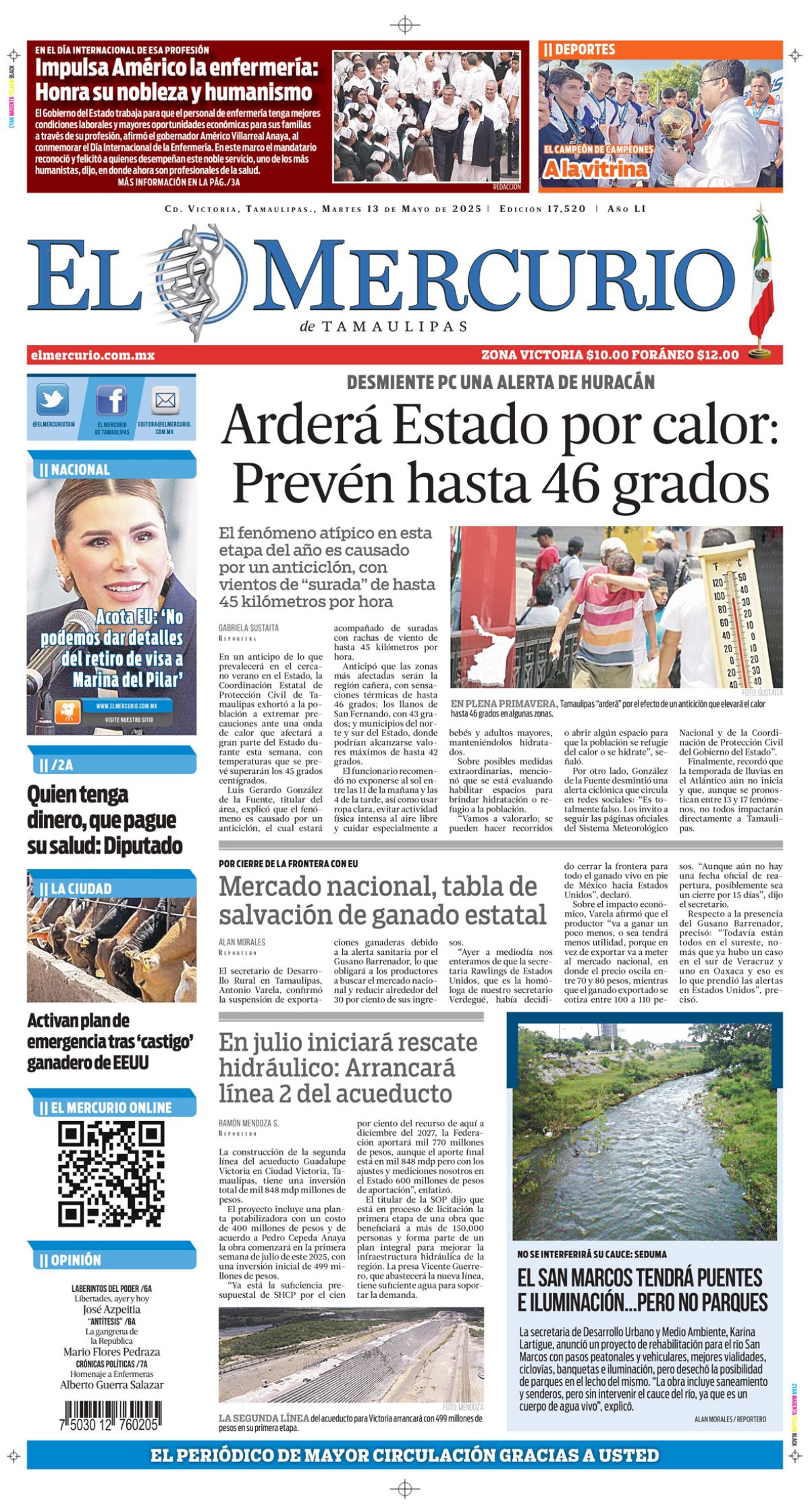 Arderá Estado por calor : Prevén hasta 46 grados