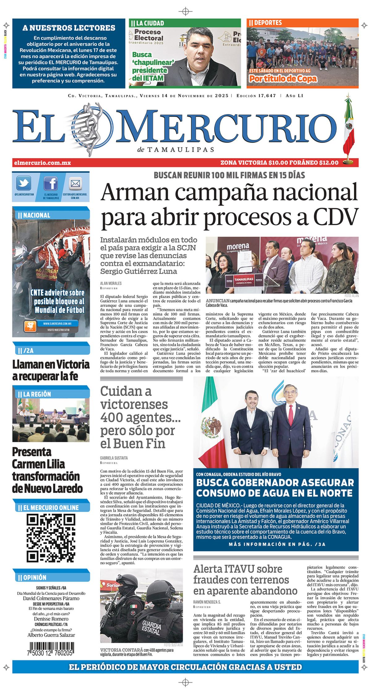Arman campaña nacional para abrir procesos a CDV