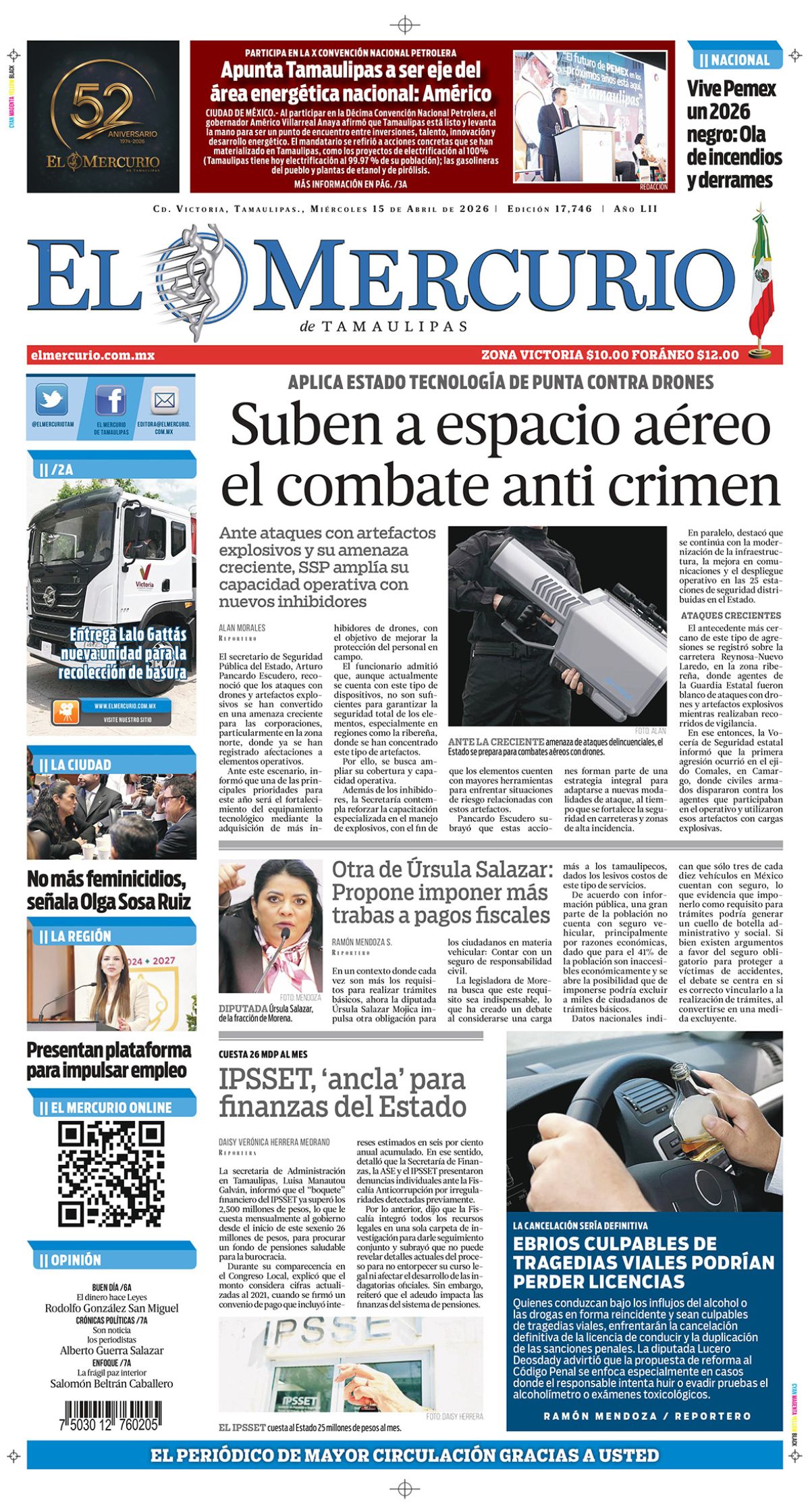 Suben a espacio aéreo el combate anti crimen