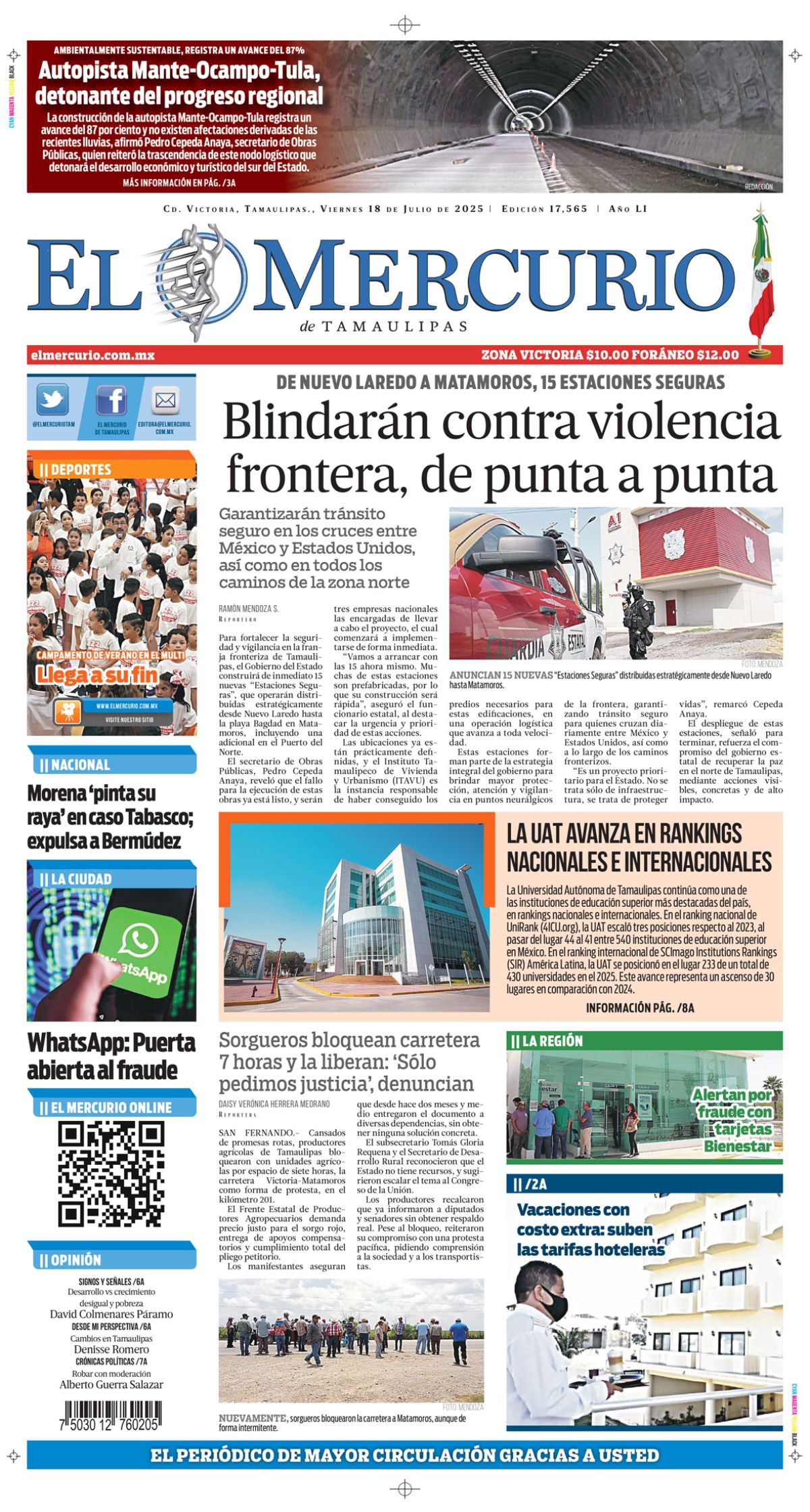 Blindarán contra violencia frontera, de punta a punta
