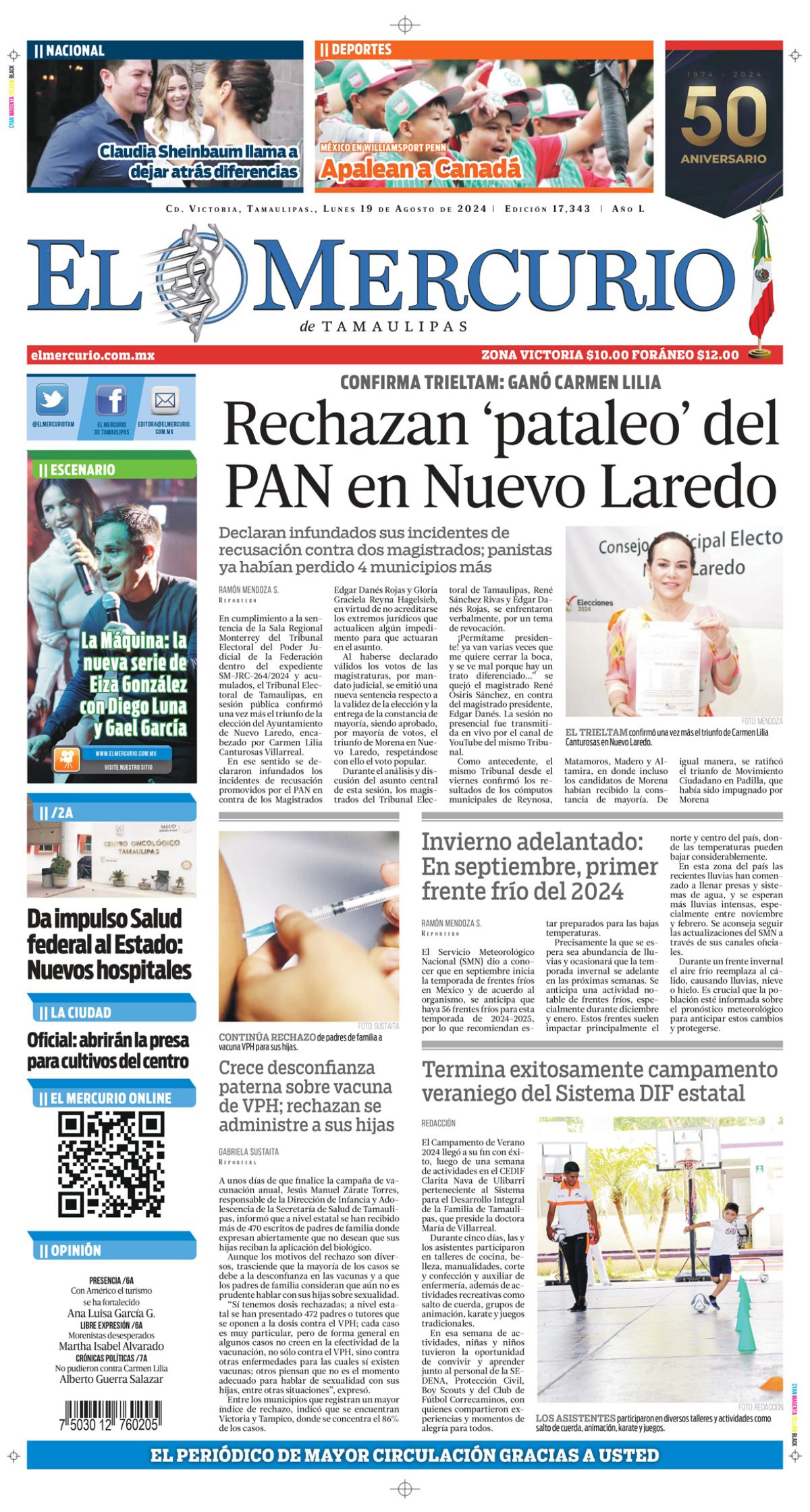 Rechazan ‘pataleo’ del PAN en Nuevo Laredo