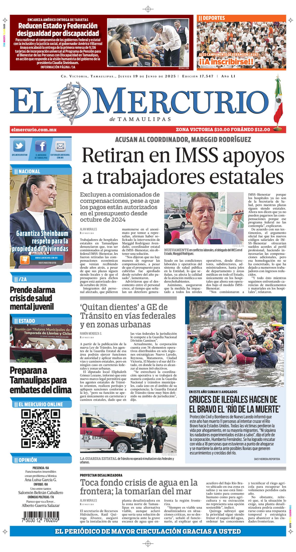 Retiran en IMSS apoyos a trabajadores estatales