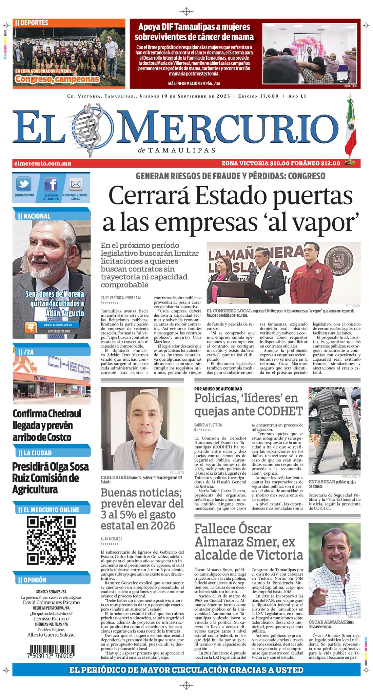 Cerrará Estado puertas a las empresas ‘al vapor’