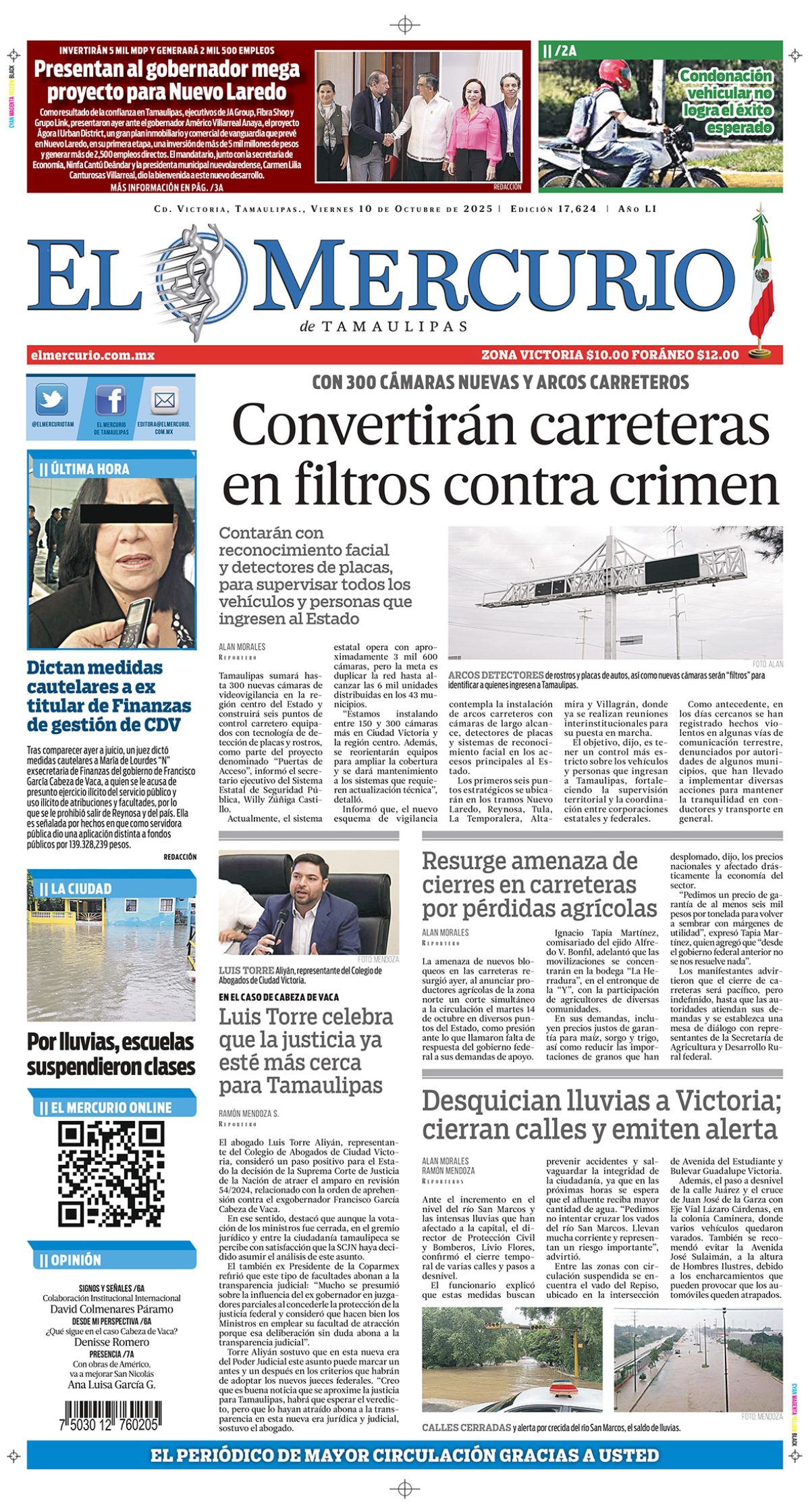 Convertirán carreteras en filtros contra crimen