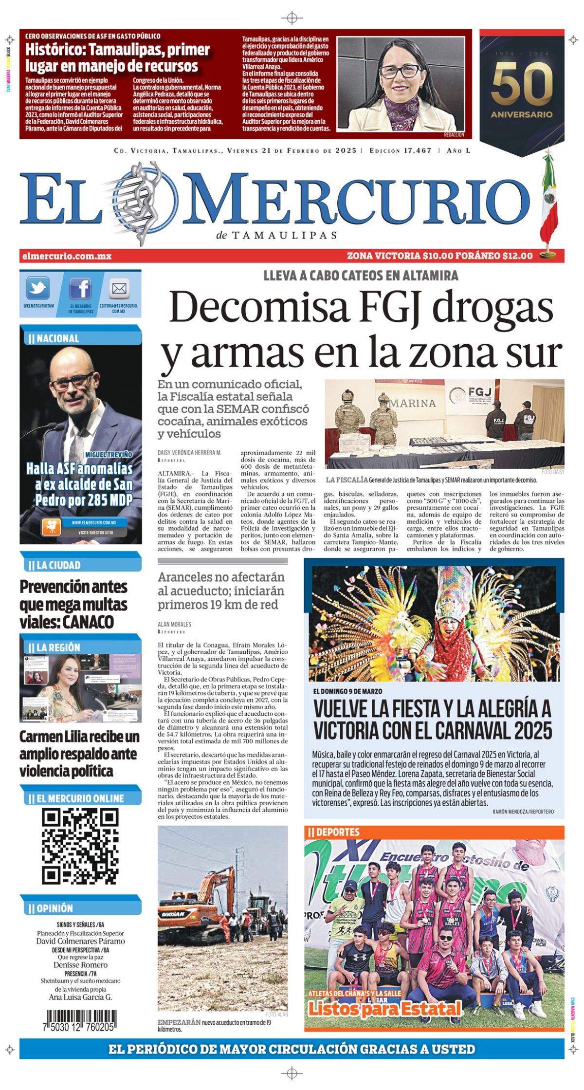 Decomisa FGJ drogas y armas en la zona sur