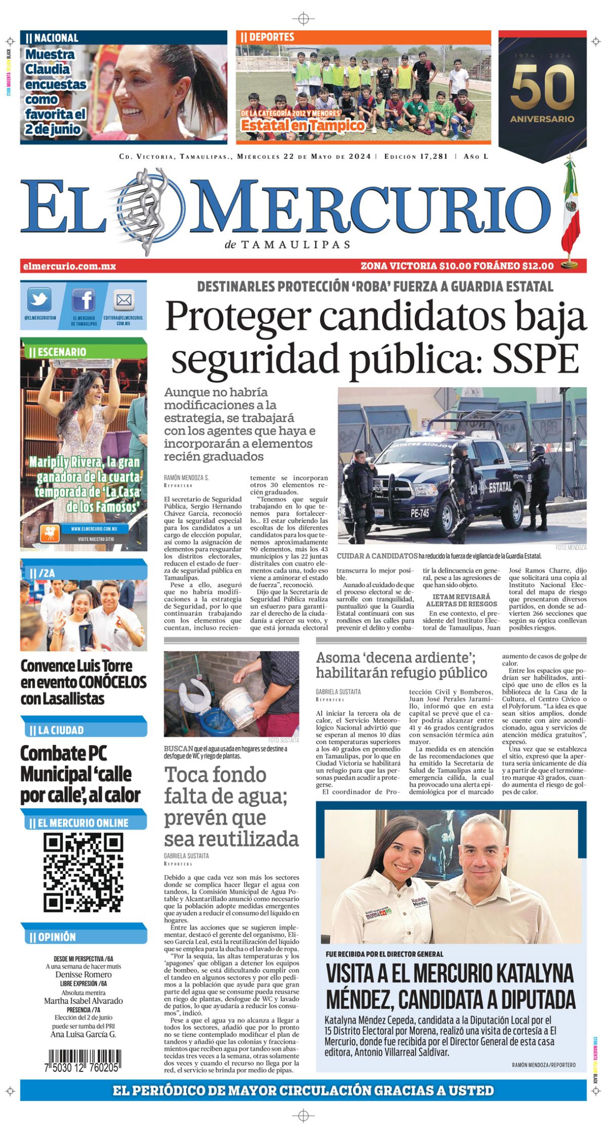 Proteger candidatos baja seguridad pública: SSPE