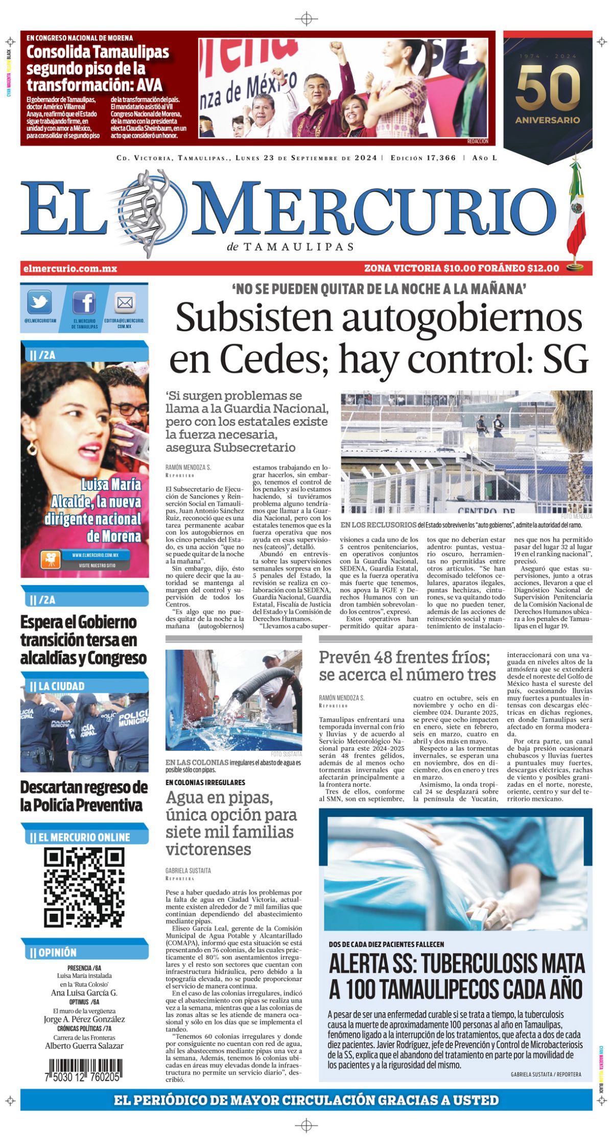 Subsisten autogobiernos en Cedes; hay control: SG