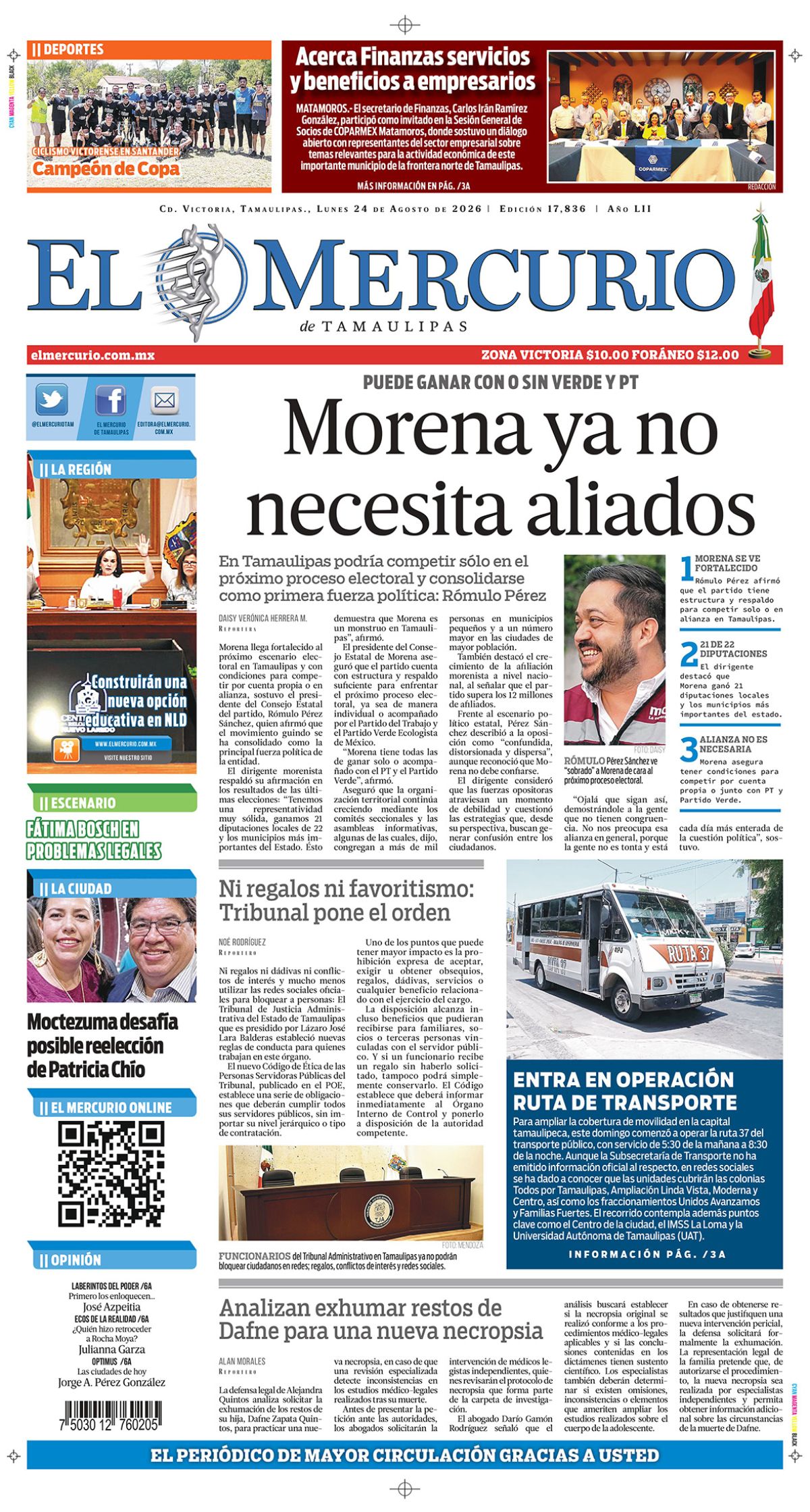 Morena ya no necesita aliados