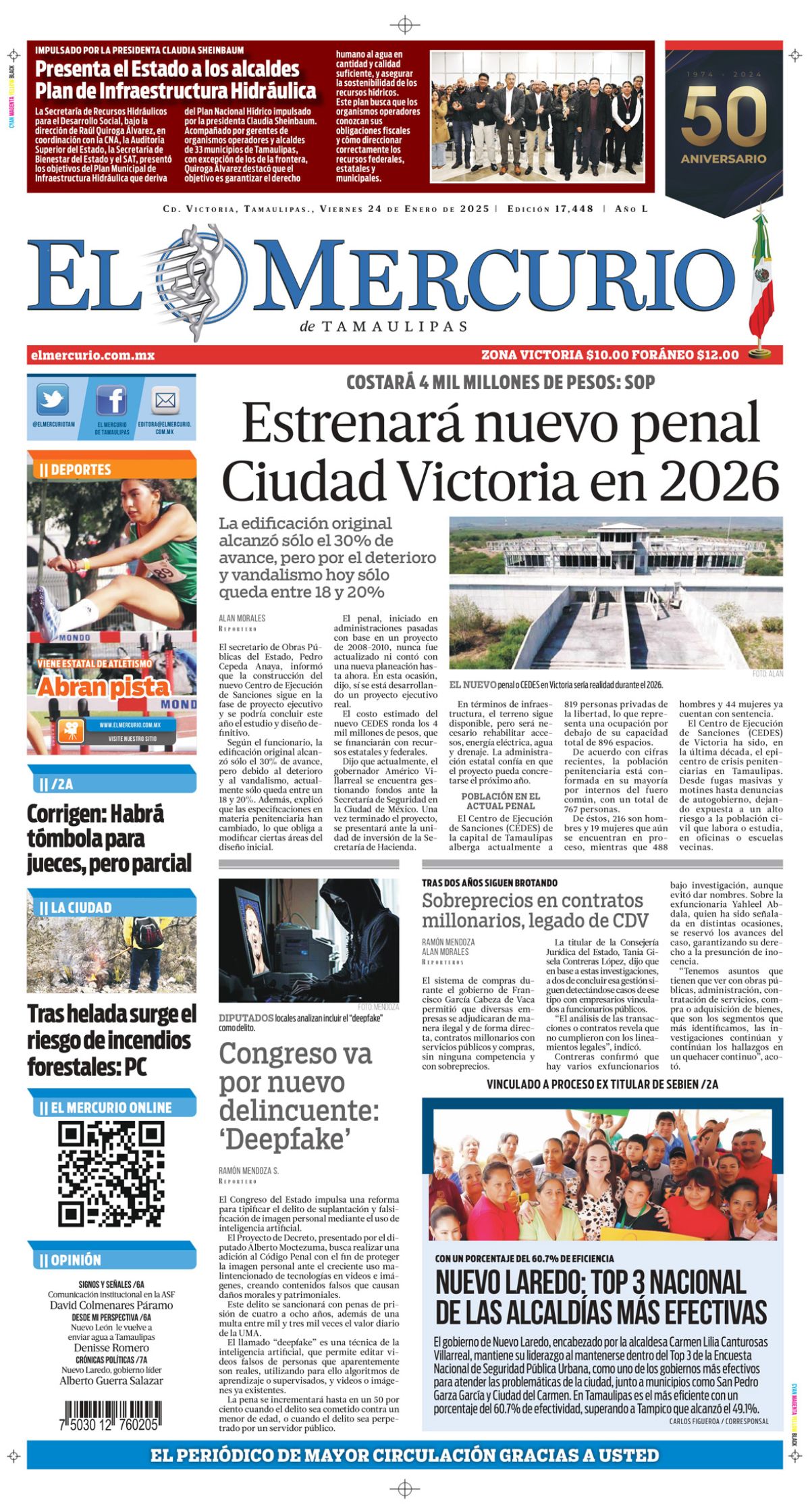 Estrenará nuevo penal Ciudad Victoria en 2026