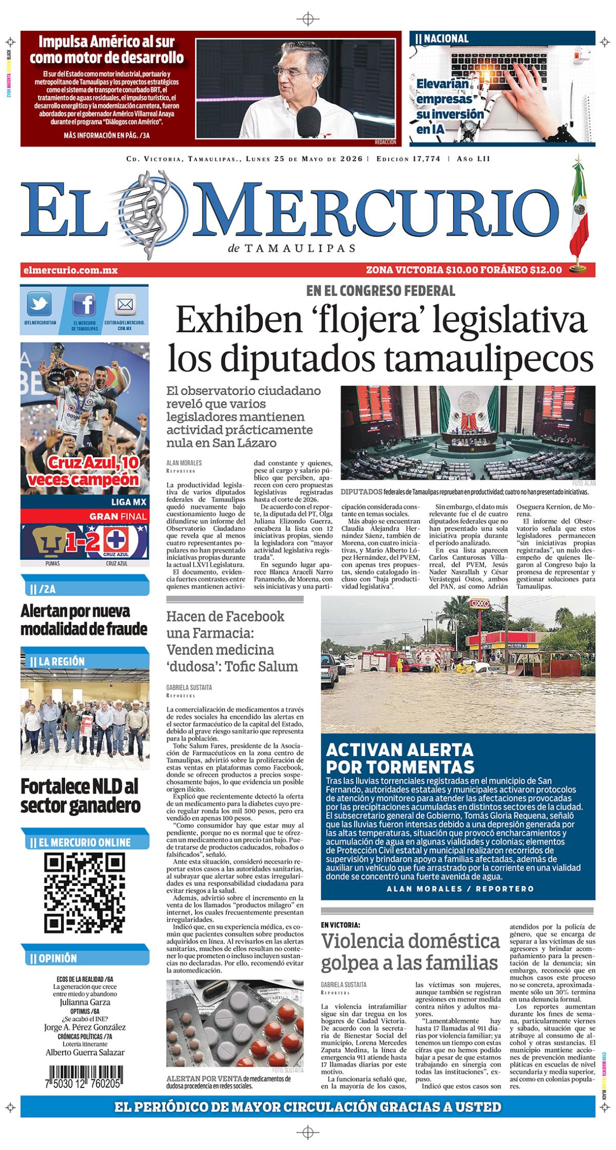 Exhiben ‘flojera’ legislativa los diputados tamaulipecos