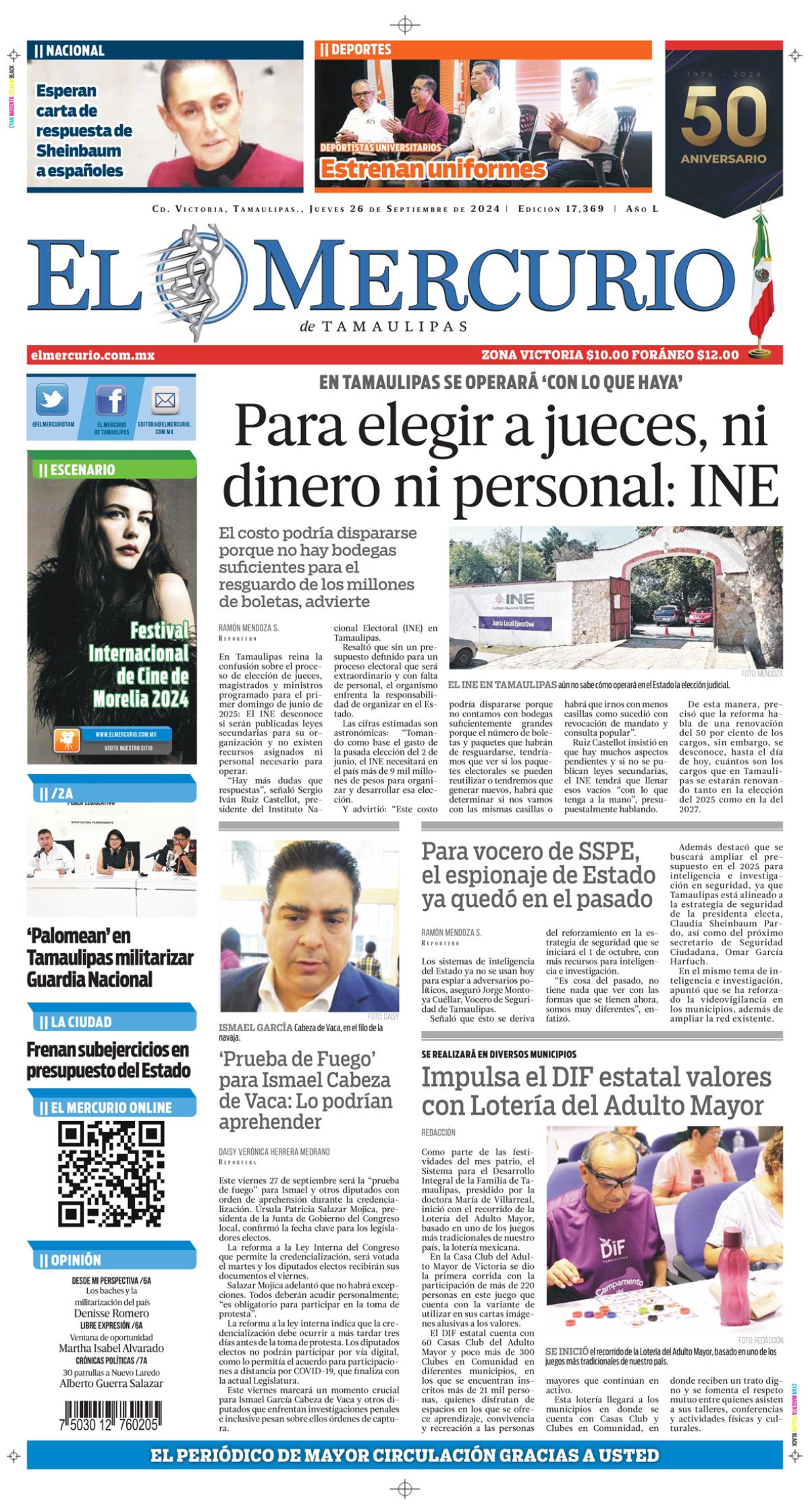 Para elegir a jueces, ni dinero ni personal: INE