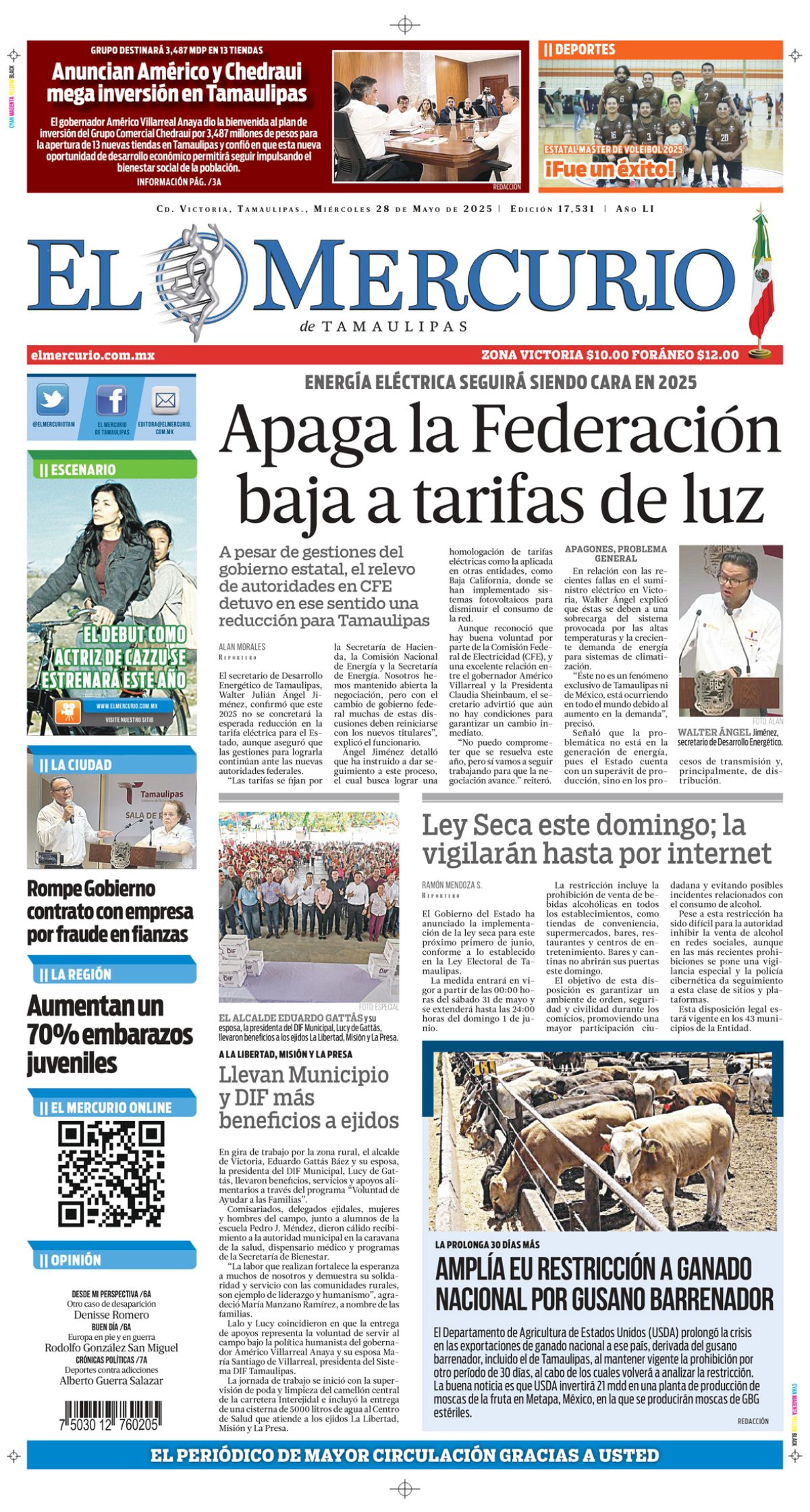 Apaga la Federación baja a tarifas de luz