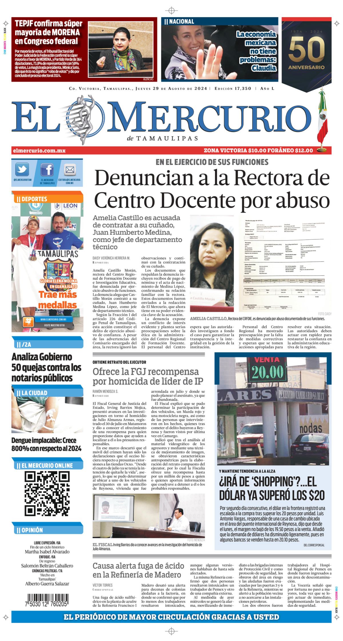 Denuncian a la Rectora de Centro Docente por abuso