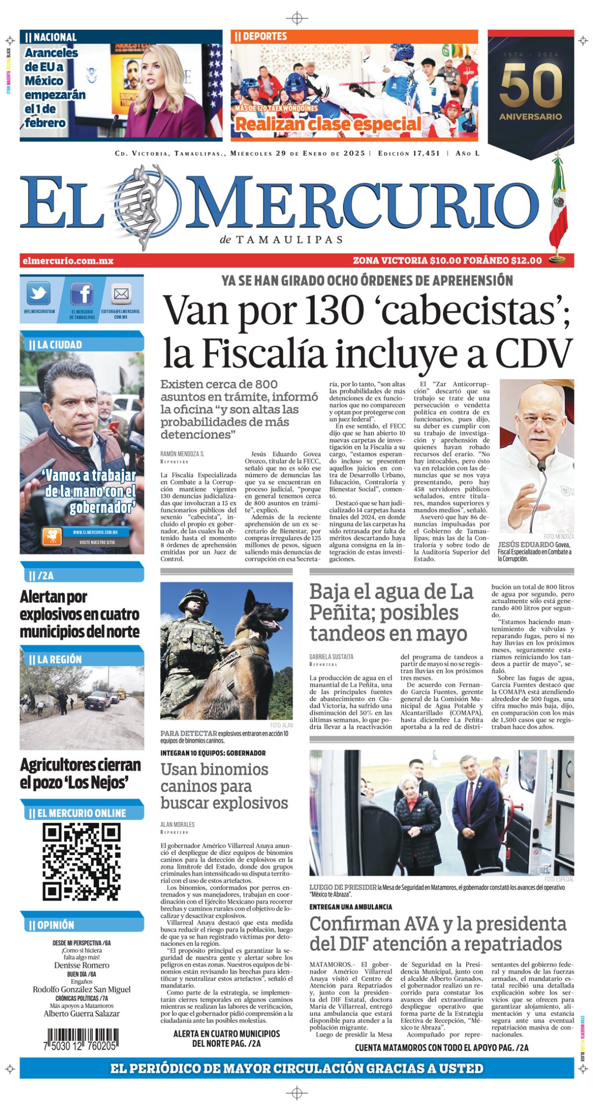 Van por 130 ‘cabecistas’; Fiscalía incluye a CDV