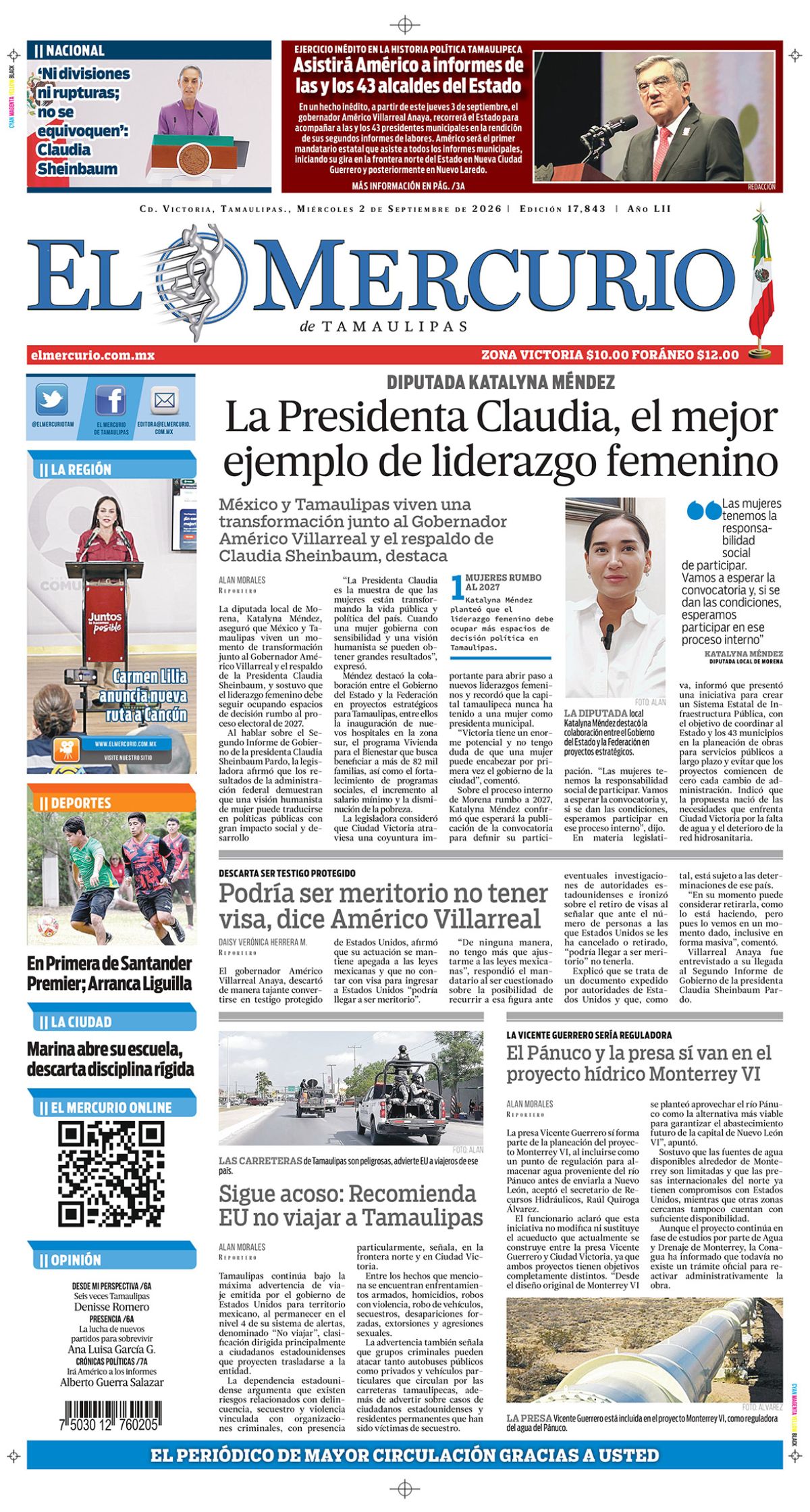 La Presidenta Claudia ,el mejor ejemplo de liderazgo femenino