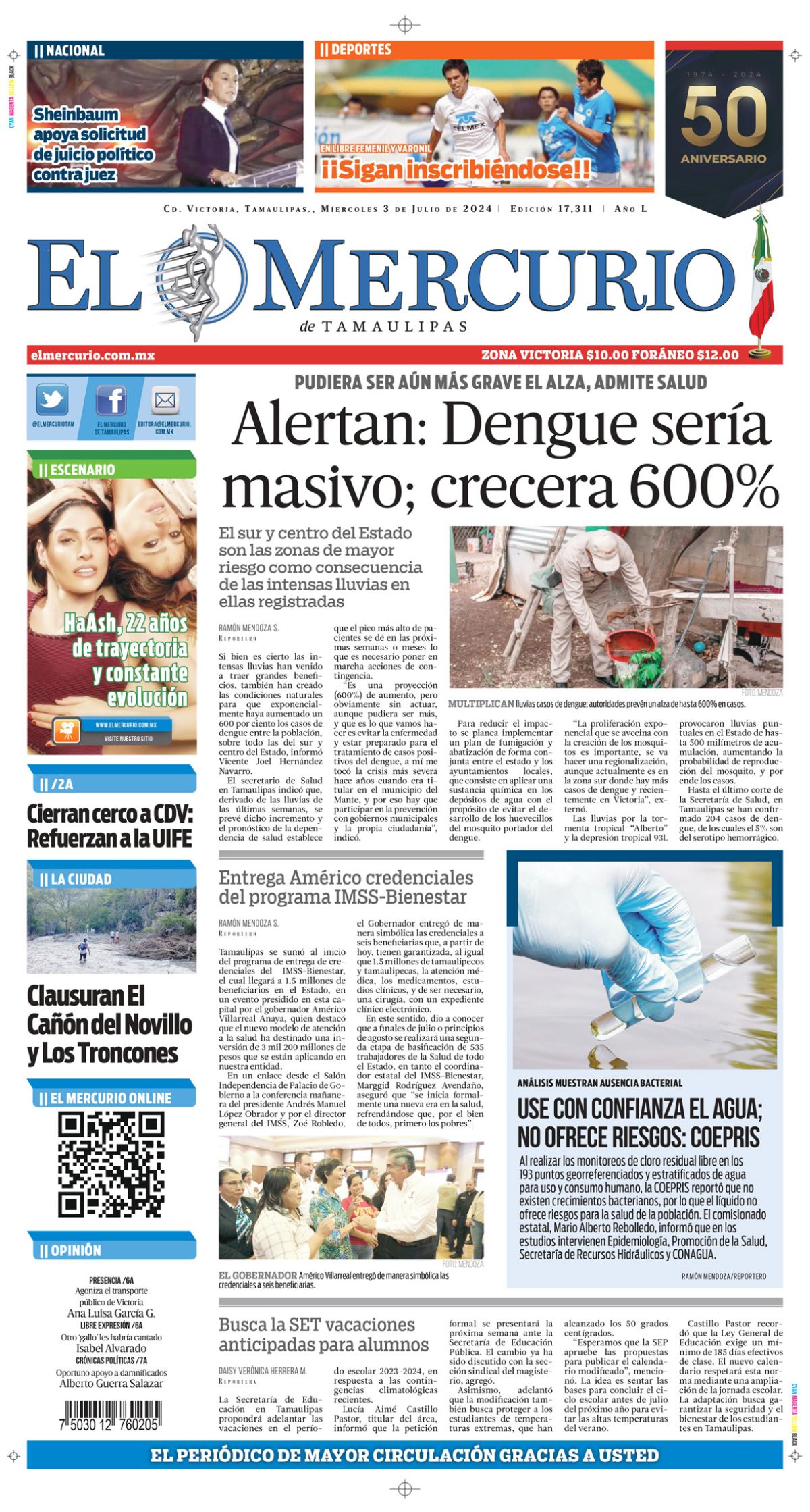 Alertan: Dengue sería masivo; crecera 600%