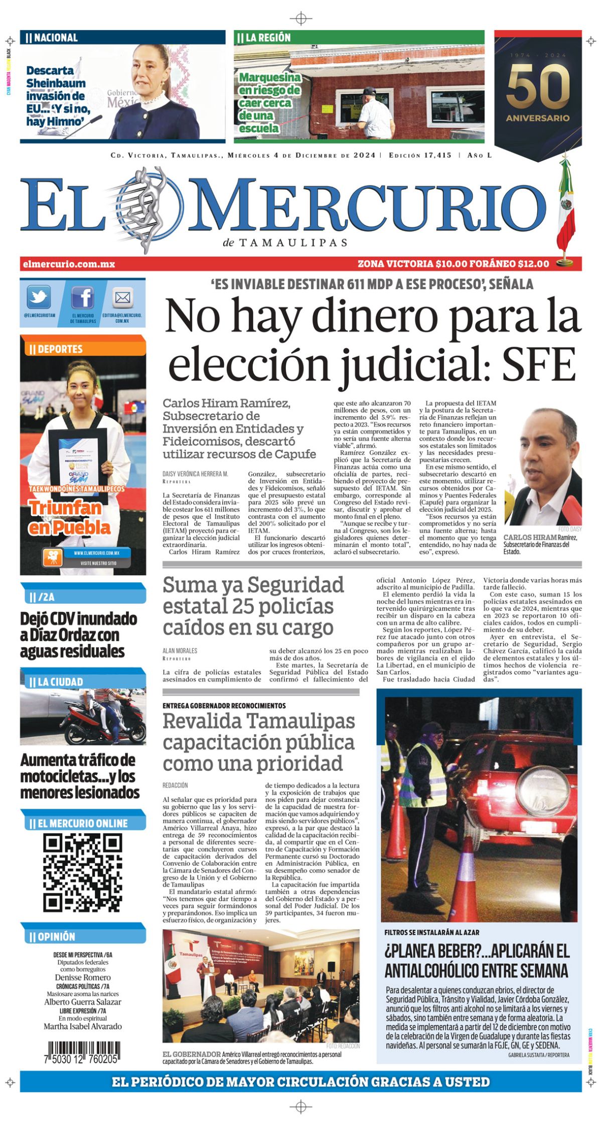 No hay dinero para la elección judicial: SFE