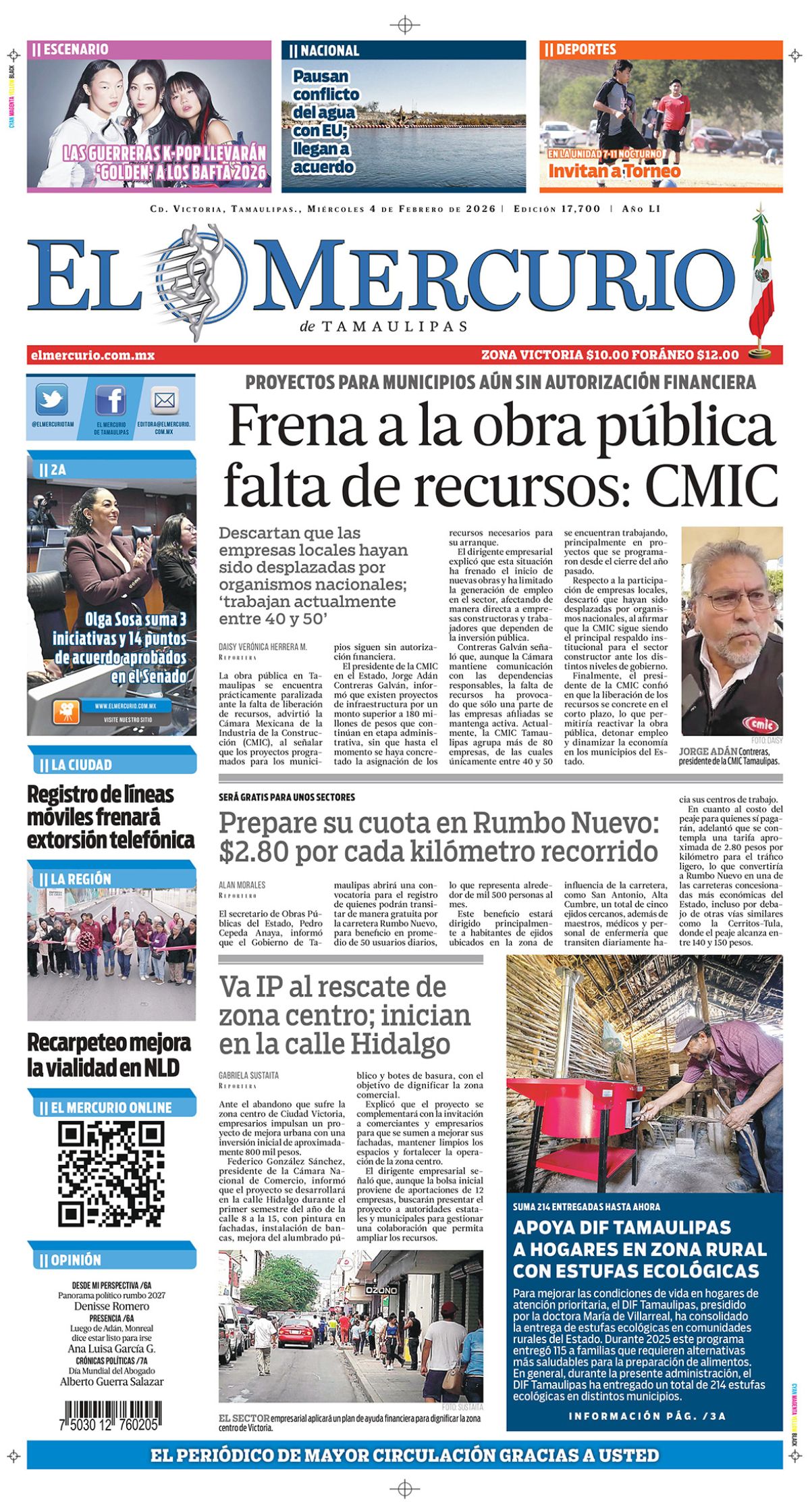 Frena a la obra pública  falta de recursos: CMIC